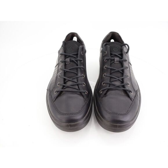 Ecco Soft Classic M Sneakers Mens Size 45 EU 11 - 11.5 US Black Leather Shoes - Picture 4 of 12